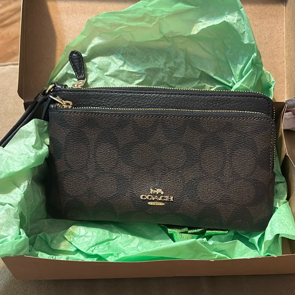 Coach wrist-bag wallet